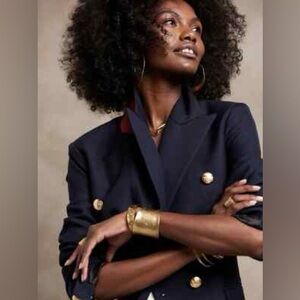 Banana Republic Navy Blazer with Gold Buttons